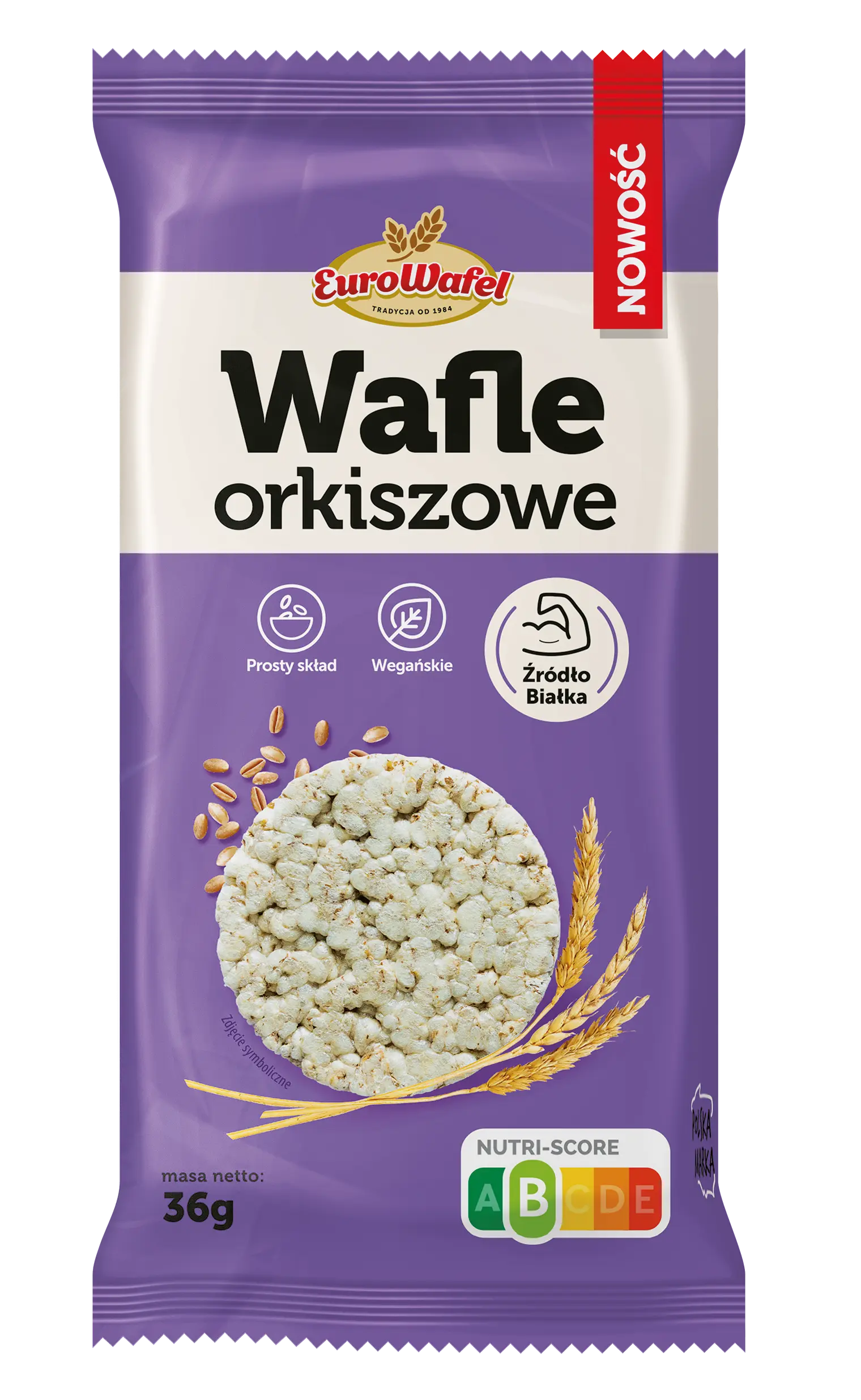 Wafle orkiszowe 36g